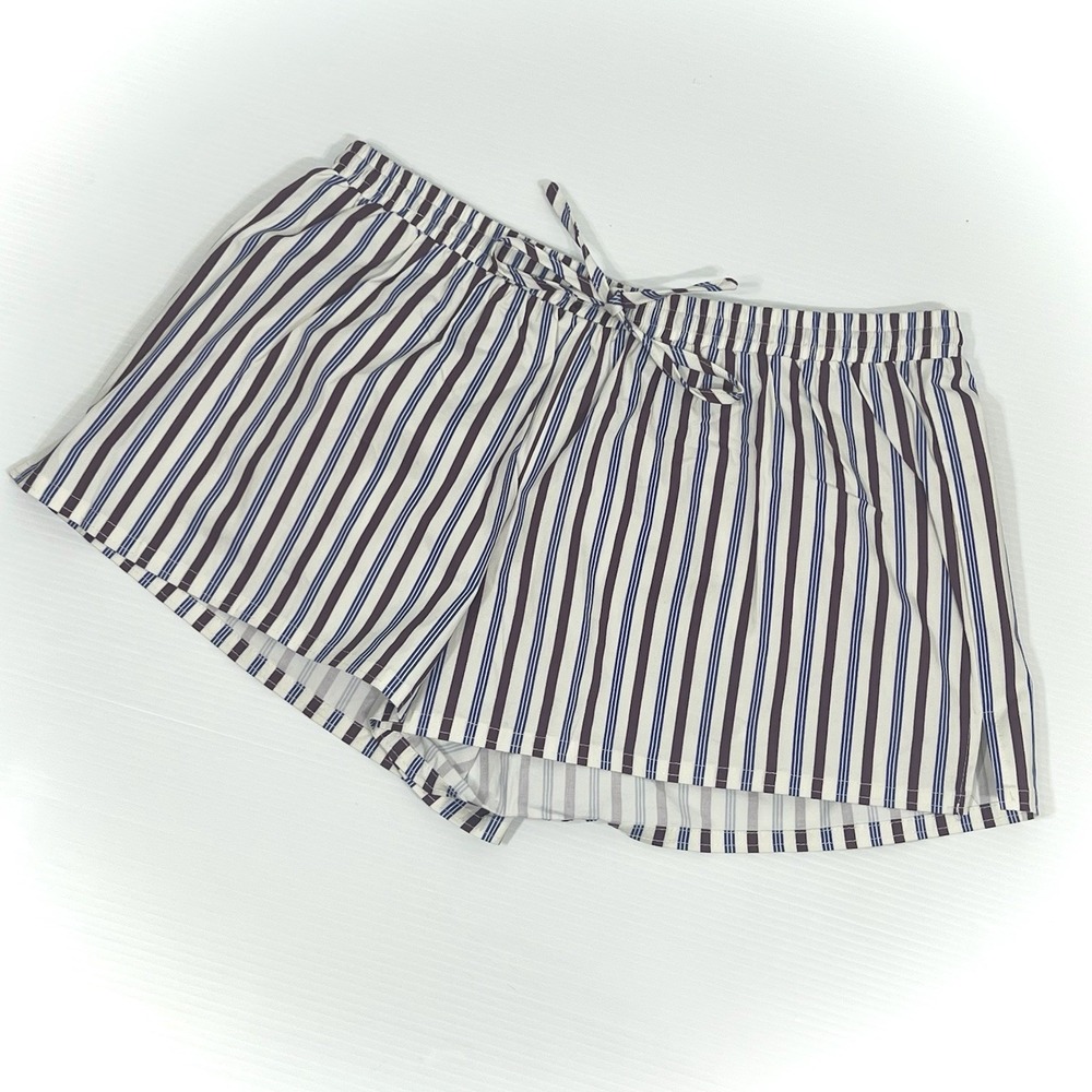 PRINCESS POLLY Stellie Shorts Multi Stripe Size 6 Organic Cotton Drawstring‎ NEW